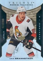 2019-20 Upper Deck Trilogy Base Set Erik Brannstrom #102 card