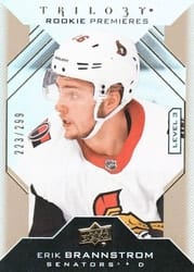 2019-20 Upper Deck Trilogy Base Set Erik Brannstrom #135 card