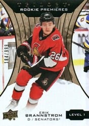 2019-20 Upper Deck Trilogy Base Set Erik Brannstrom #69 card