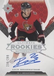 2019-20 Upper Deck Ultimate Collection Base Set Erik Brannstrom #173 card