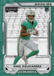 2022 Panini Chronicles Playoff Momentum Rookies Erik Ezukanma #PMR-35 card