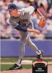 1992 Stadium Club Base Set Erik Hanson #37 card
