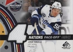 2025-26 SP Game Used 2025 4 Nations Face-Off Fabrics Erik Haula #4N-EH card