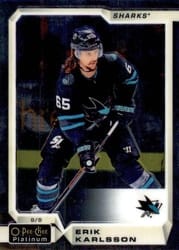 2018-19 O-Pee-Chee Platinum Base Set Erik Karlsson #5 card
