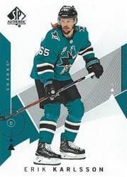 2018-19 SP Authentic Base Set Erik Karlsson #55 card