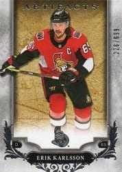 2018-19 Upper Deck Artifacts Base Set Erik Karlsson #103 card