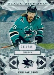 2019-20 Upper Deck Black Diamond Base Set Erik Karlsson #BDB-KA card