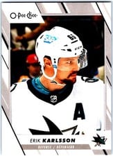 2023 O-Pee-Chee Pregame Warm-Up Jersey Photo Erik Karlsson #134 card