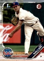 2019 Bowman Draft Base Set Erik Miller #BD-191 card