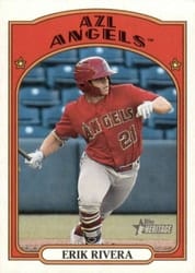 2021 Topps Heritage Minor League Base Set Erik Rivera #72 card