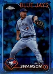 2024 Topps Chrome Update Sapphire Edition Base Set Erik Swanson #USCS312 card