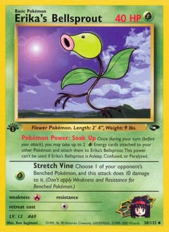 Gym Challenge Erika's Bellsprout #38 card