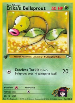 Gym Heroes Erika's Bellsprout #76 card