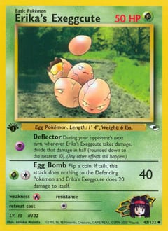 Gym Heroes Erika's Exeggcute #43 card