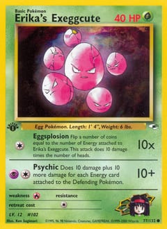 Gym Heroes Erika's Exeggcute #77 card