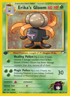 Gym Heroes Erika's Gloom #45 card