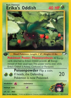 Gym Heroes Erika's Oddish #47 card