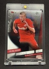 2019 Finest UEFA Champions League Erling Haaland #91 card