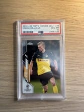 2019 Topps Chrome UEFA Champions League Erling Haaland #74 card