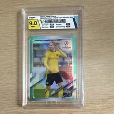 2020 Topps Chrome UEFA Champions League Erling Haaland #49 card