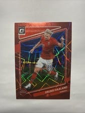 2021 Panini Donruss Road to Qatar Erling Haaland Optic Red Velocity #100 card