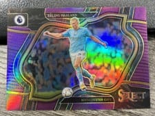 2022 Panini Select Premier League Erling Haaland Purple #208 card