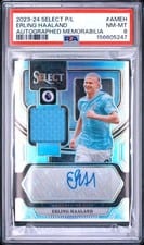 2023 Panini Select Premier League Autographed Memorabilia Erling Haaland #AM-EH card