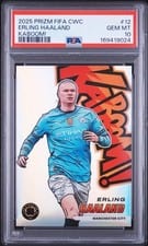 2025 Panini Prizm FIFA Club World Cup Kaboom Erling Haaland #12 card
