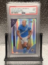 2026 Topps Chrome Premier League Erling Haaland #125 card