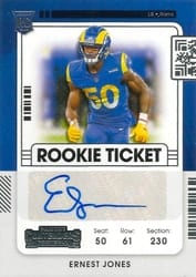 2021 Panini Contenders Base Set Ernest Jones #196 card