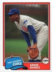 2018 Topps Archives Base Set Ernie Banks #202b card