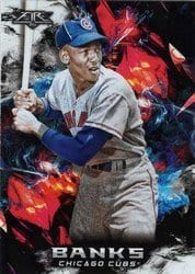 2018 Topps Fire Base Set Ernie Banks #73 card