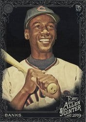 2019 Topps Allen & Ginter X Base Set Ernie Banks #20 card