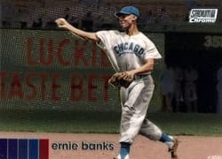 2020 Stadium Club Chrome Base Set Ernie Banks #110 card
