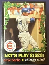 2020 Topps Heritage Let's Play 2 Ernie Banks #LP2-10 card