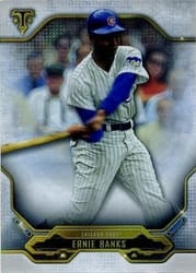 2020 Topps Triple Threads Base Set Ernie Banks #21 card