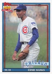 2021 Topps Archives Base Set Ernie Banks #199 card