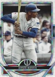 2021 Topps Tribute Base Set Ernie Banks #36 card