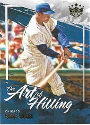 2022 Panini Diamond Kings The Art of Hitting Ernie Banks #AH-1 card