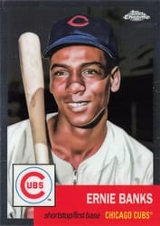 2022 Topps Chrome Platinum Anniversary Base Set Ernie Banks #14 card
