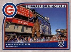 2018 Topps Big League Base Set Ernie Banks Statue #357 card