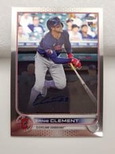 2022 Topps Chrome Rookie Autographs Ernie Clement #RA-ECL card