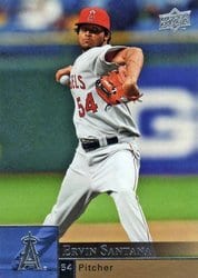2009 Upper Deck Base Set Ervin Santana #186 card