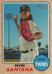 2017 Topps Heritage Base Set Ervin Santana #337 card