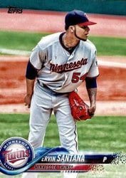 2018 Topps Base Set Ervin Santana #49 card