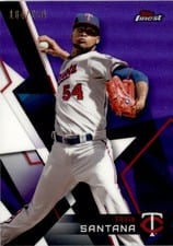 2018 Topps Finest Ervin Santana #32 card
