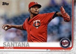 2019 Topps Base Set Ervin Santana #335 card