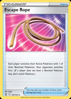 2021 Battle Styles Escape Rope #125 card