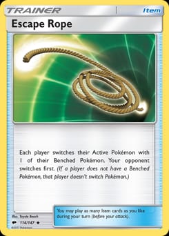 2017 Burning Shadows Escape Rope #114 card