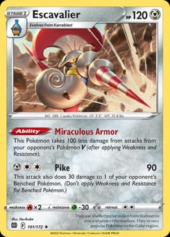 Brilliant Stars Escavalier #101 card